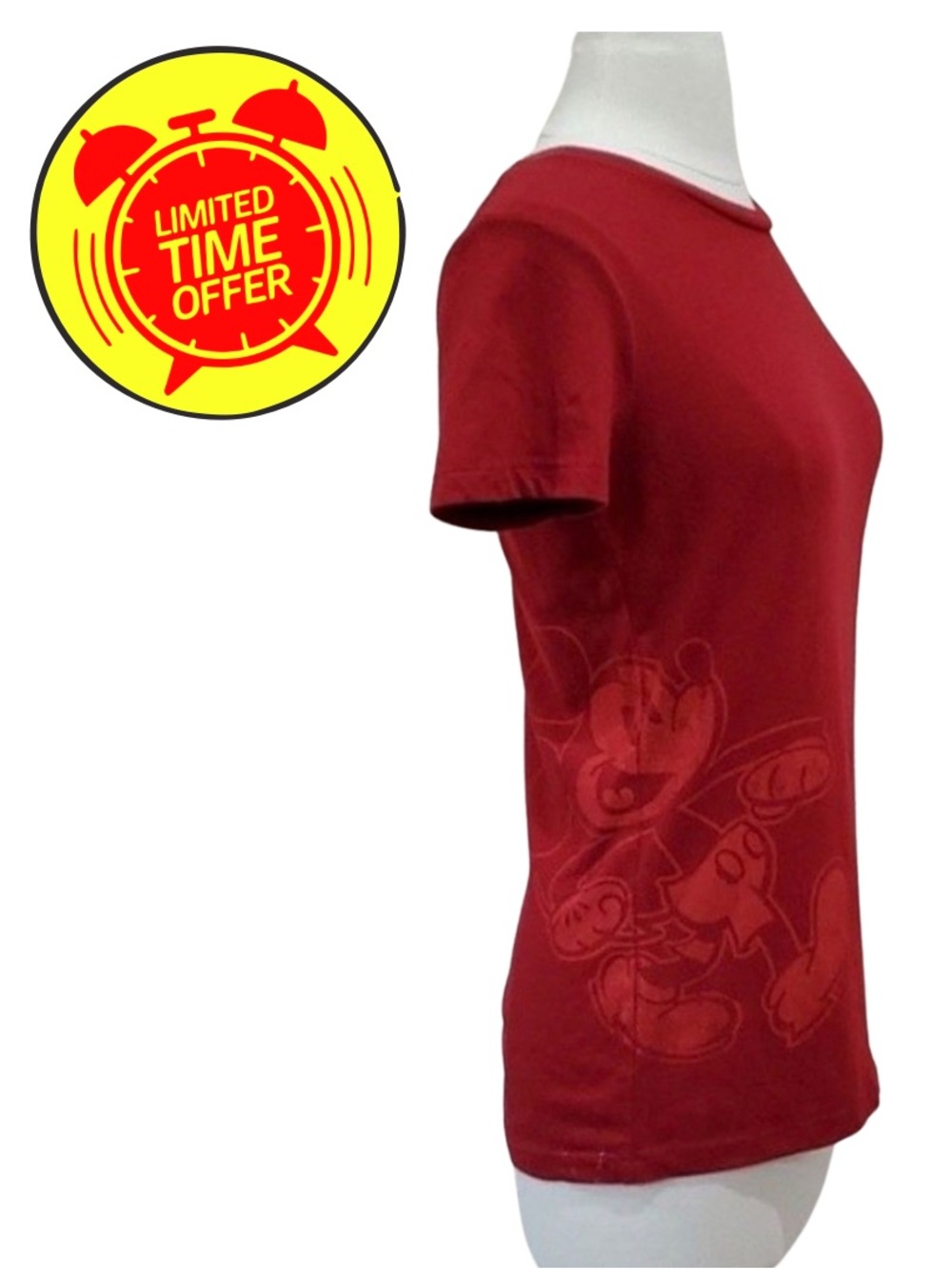 Disney Imagineer Exclusive Red Vintage Mickey Mouse Shirt Size Small